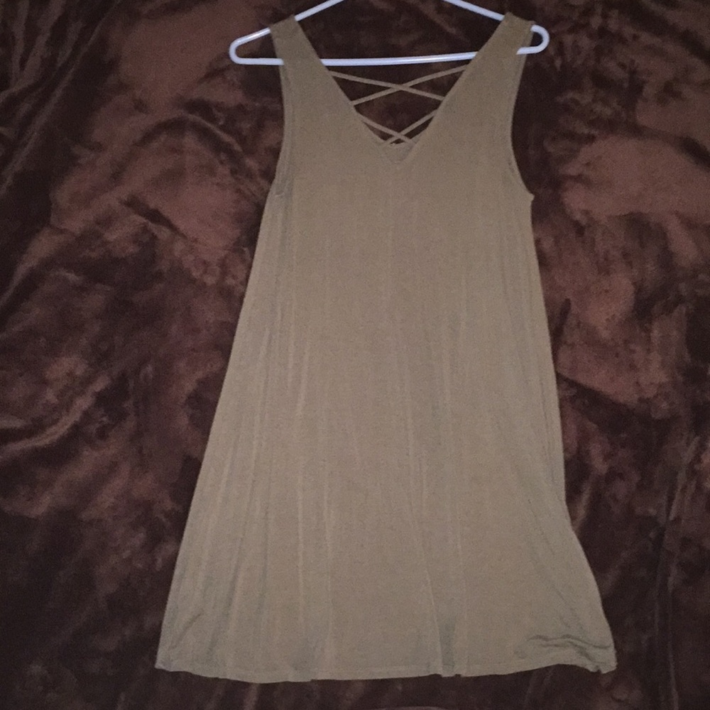 Olive green dress